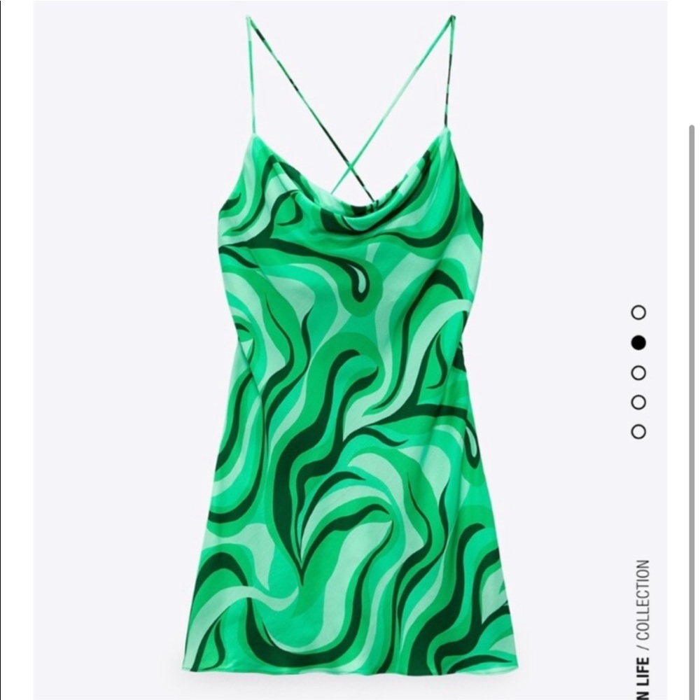 Zara green dress